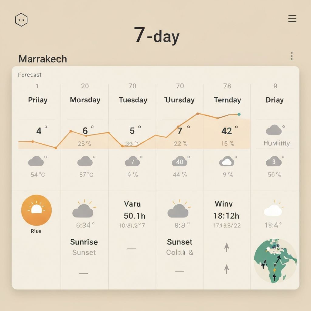 Weather Forecast for Marrakech 7 Days: Planning Your Airport Transfer & Activities